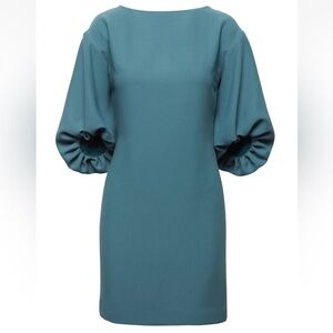 Banana Republic Balloon Sleeve Dress, Amagansett Blue Green